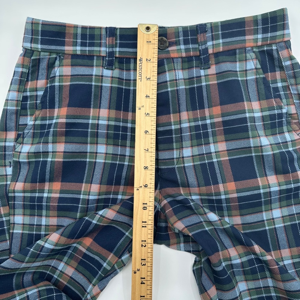 American Eagle Super Hi-Rise Skinny Trouser Navy Plaid Pants Women 8 Regular NEW - Picture 9 of 15